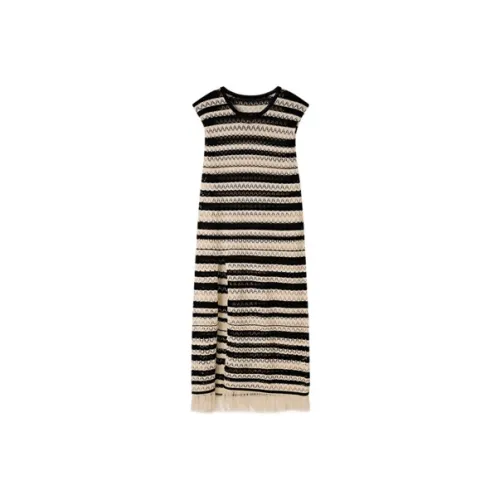 Pit Без рукавов Платье Женское Многоцветные полосы