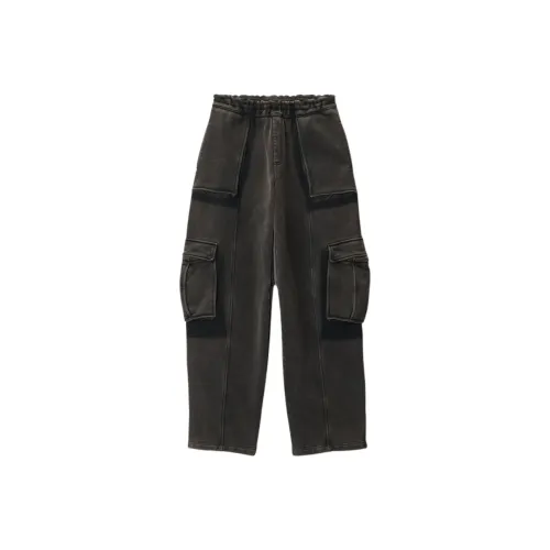 Alexander Wang FW24 Карго Брюки Женские Промытый Тень Эффект