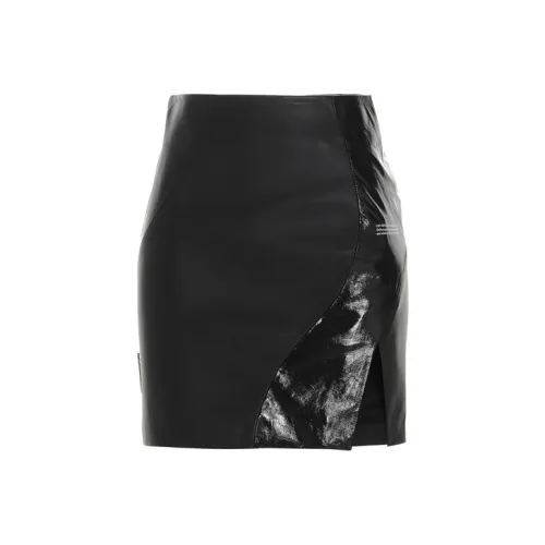 Off Белый SS21 Черный Женские Повседневные Короткие Юбки