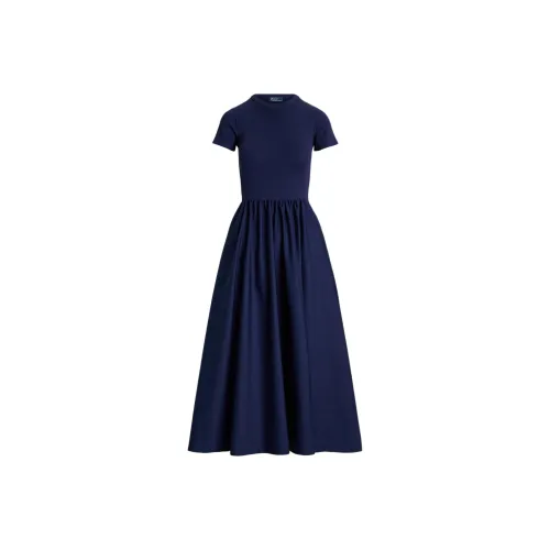 Polo Ralph Lauren Короткий рукав Платье Женское Морской синий