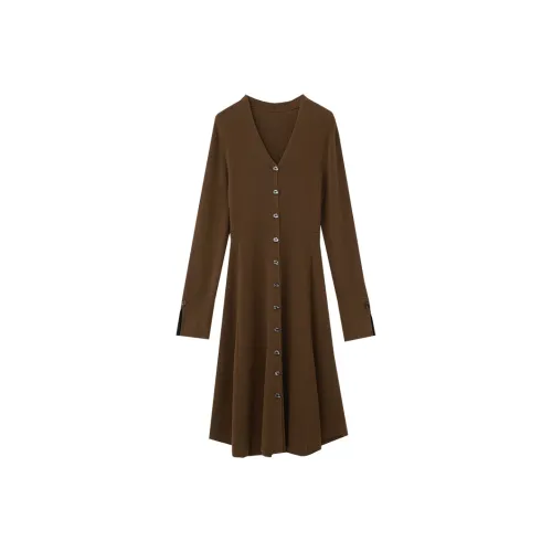 AMII Длинное платье с длинными рукавами женское