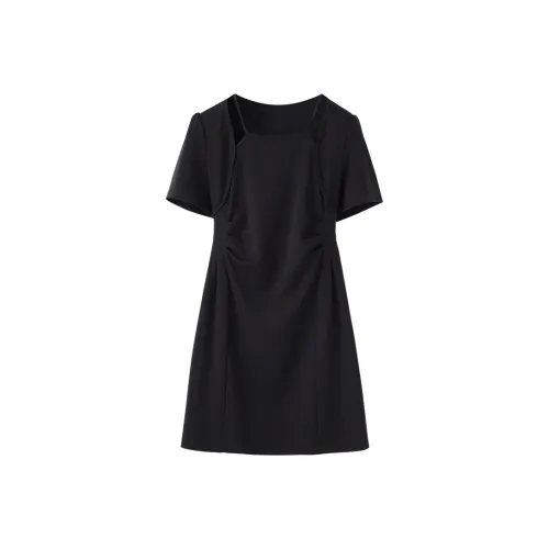 PAIN OR PLEASURE Короткий рукав Платье Женское Черное