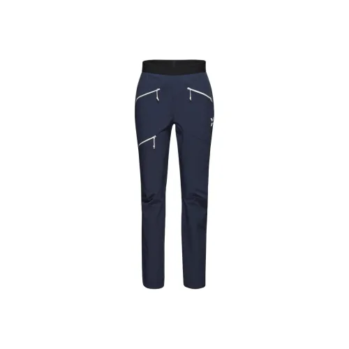 MAMMUT EIGER Ветрозащитные штаны женские темно-ночной черный