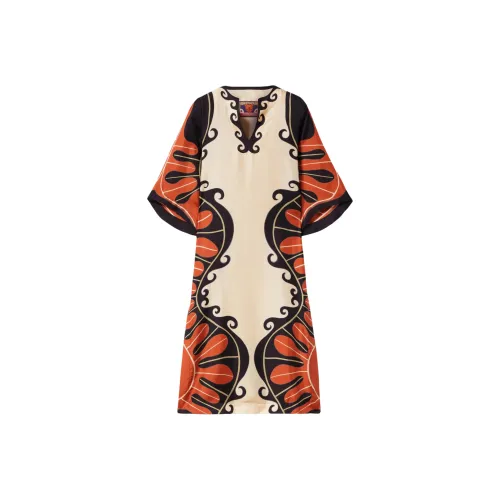 La DOUBLEJ. Короткий рукав платье женское многоцветное