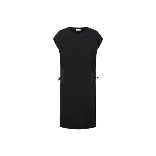 Columbia Короткий рукав Платье Женское Черное