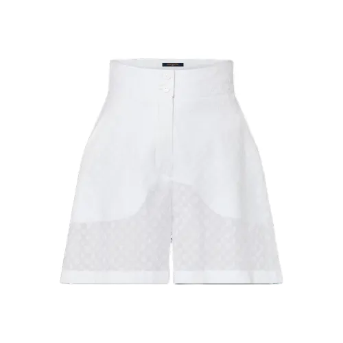 LOUIS VUITTON Повседневные шорты Женские Белые