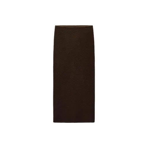 ZARA KNIT Длинная Юбка Женская Темно-хаки
