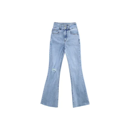 A paradise for awakening Джинсы Женские Джинсовый синий