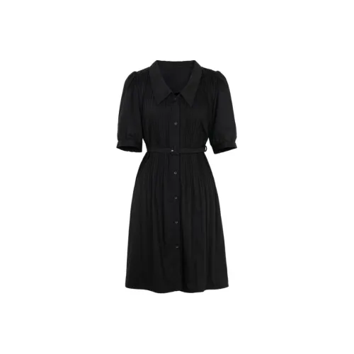 XG Black Женские Короткие Платья с Рукавами