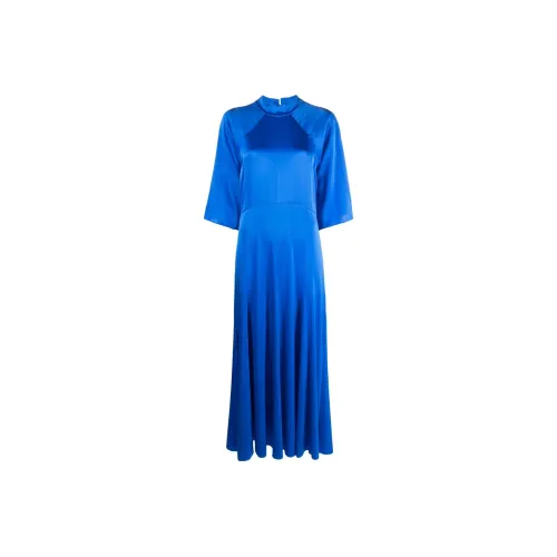 Forte Forte Blue Женские Короткие Платья с Рукавами