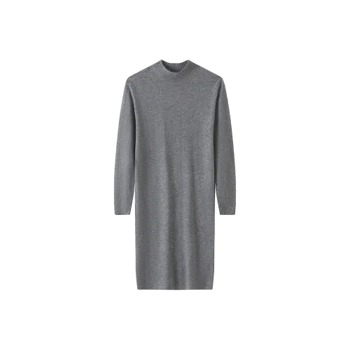 H YXIANG Длинное платье с длинными рукавами женское