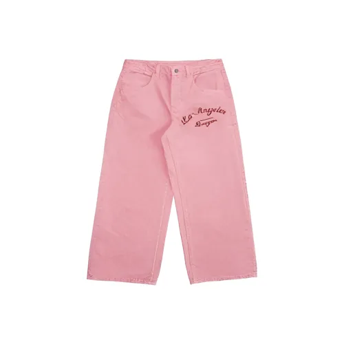 MLB Los Angeles Dodgers Джинсы Женские Розовые