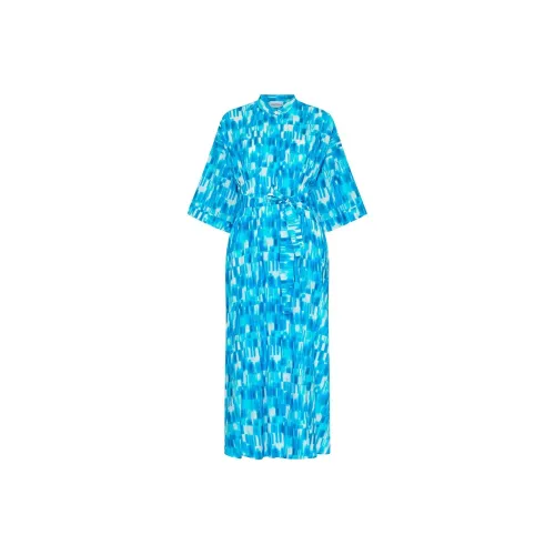 Marella Blue Женские Длинные Рукава Платья