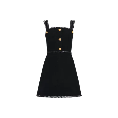 Alexander McQueen SS24 Slip Платье Женское Черное