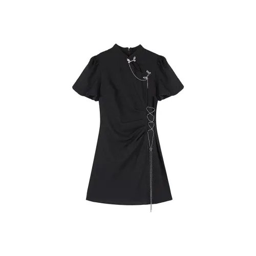 PLAY BUSH Короткий рукав Платье Женское