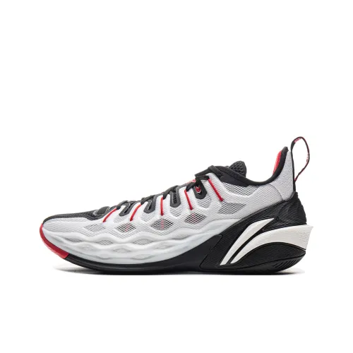 LINING Buckets Амортизаторы Шок Устойчивый к истиранию Дышащий Низкий Топ Баскетбольные кроссовки Мужской Черный Белый