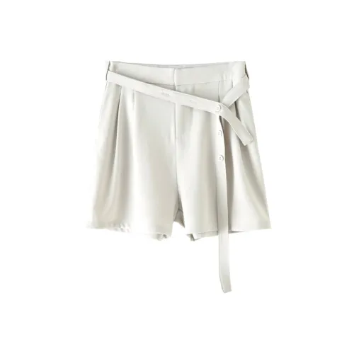 Shuhao Bai Повседневные шорты Женские Белые