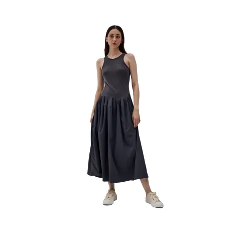 SUNDAY LIFE Без рукавов Платье Женское Дымчатый Серый