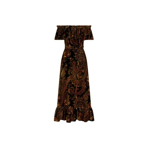 ETRO Коричневый Женские Короткие Платья с Рукавами