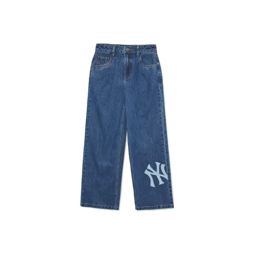 Mlb Base Logo New York Yankees Jeans Women's Blue