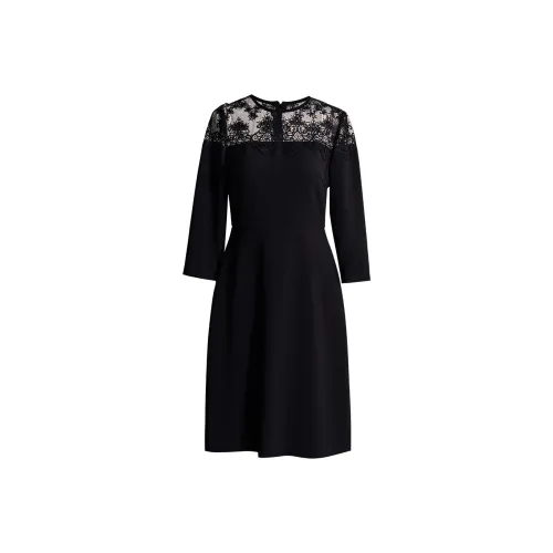 ROEYSHOUSE Длинное платье с длинными рукавами женское черное