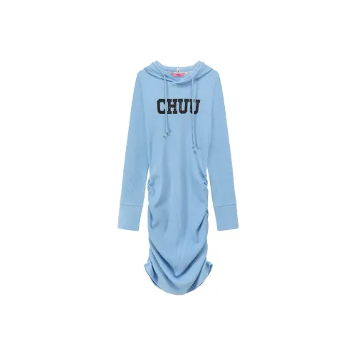 CHUU Женские Длинные Платья с Рукавами