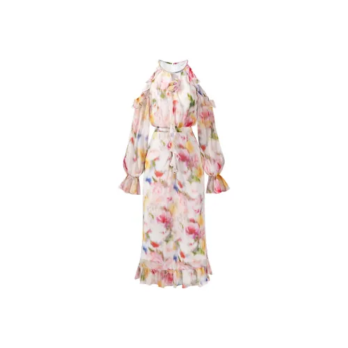 CHICHY CHICHY Размер Сестра Коллекция Длинный рукав Платье Женское Радужное