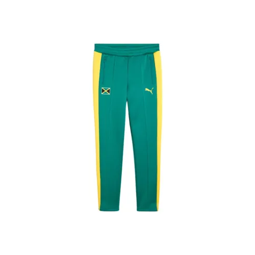 PUMA x JAMAICA T7 ALWAYS ON Вязаные тренировочные брюки женские Highland зеленый