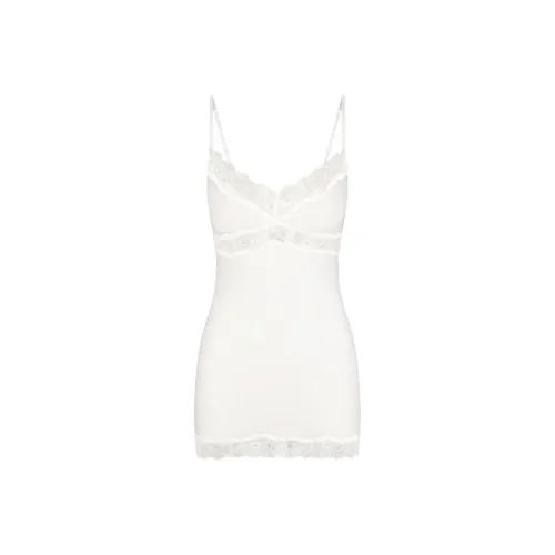 SKIMS Хлопок Кружево Slip Платье Slip Платье Женское Мраморный Мраморный