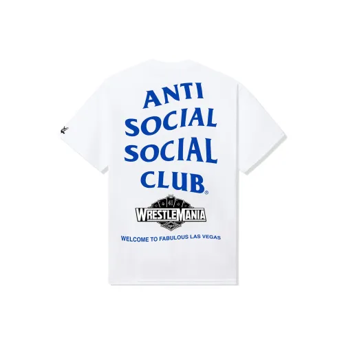 ANTI SOCIAL SOCIAL CLUB WWE Collaboration Белая Унисекс Футболка