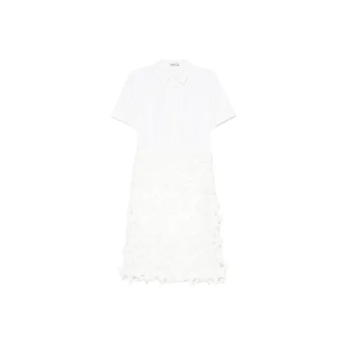 JONATHAN SIMKHAI Короткое платье с короткими рукавами женское белое