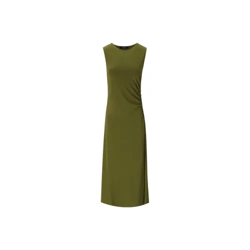 WEEKEND MaxMara Зеленые Женские Платья без рукавов