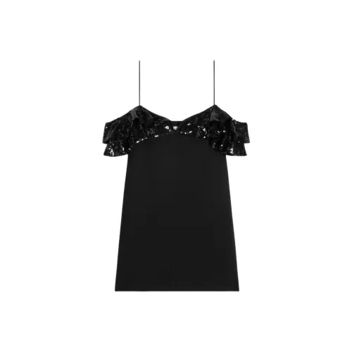 CELINE SS24 Slip Платье Женское Черное