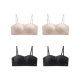 4 шт - Розовая кожаная + Черный