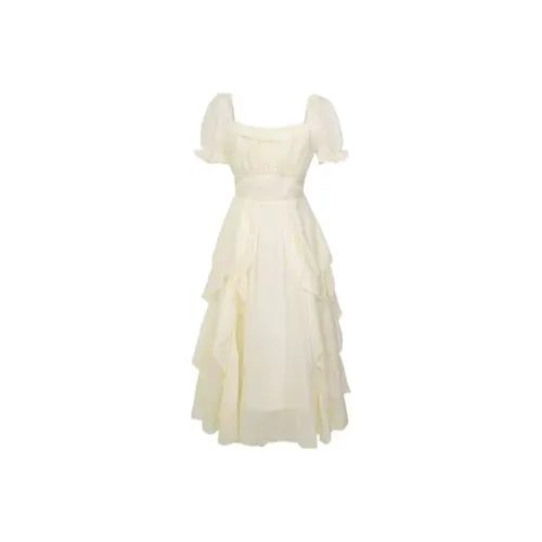 Lookinto Короткий рукав Платье Женское