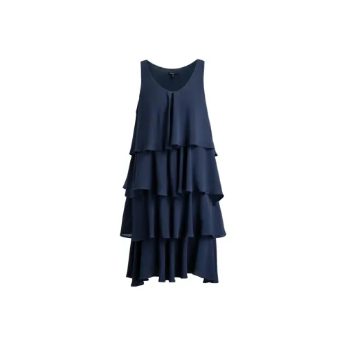 ARMANI EXCHANGEAE SS23 Sleeveless Dress Women's Dark Blue ARMANI EXCHANGEAE SS23 Без рукавов Платье Женское Темно-синий