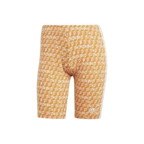 Adidas X Farm Rio Повседневные шорты Женские Victory Gold Half Sun Green