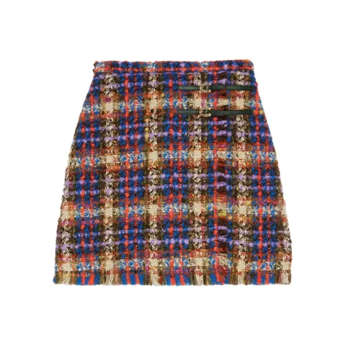 GUCCI Повседневные короткие юбки Женские Многоцветный
