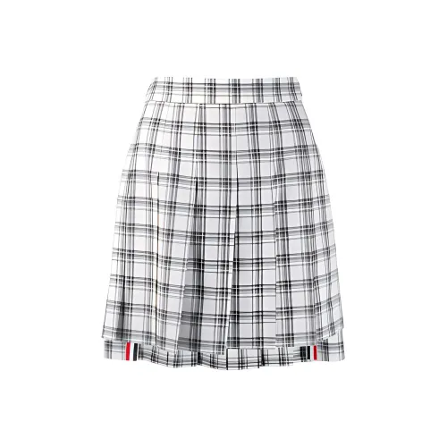 THOM BROWNE Серые Женские Повседневные Короткие Юбки