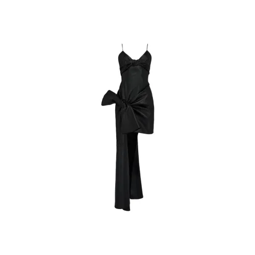 Alexander McQueen Slip Платье Женское Черное