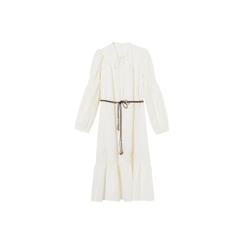 WESTLINK Длинное платье с длинными рукавами женское белое