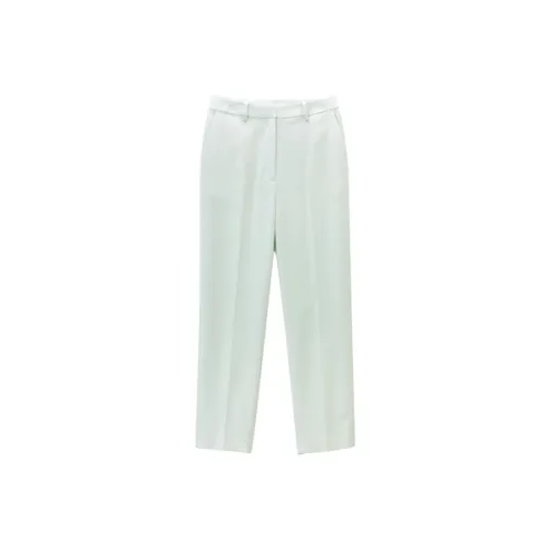OVV Светло-зеленый Однотонный 14 Женские Костюмные Брюки