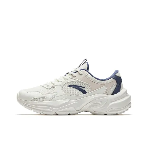 Anta Little Millennium Устойчивый к истиранию противоскользящий низкий топ повседневная обувь мужская белый и синий