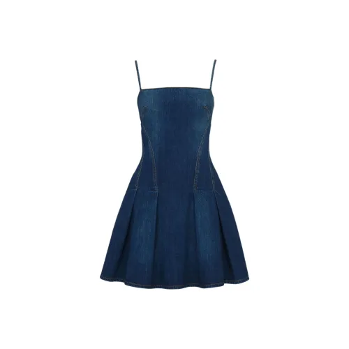 Alexander McQueen Slip Платье Женское Синее