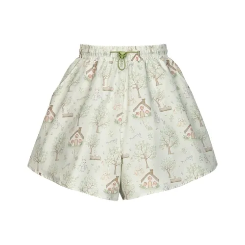 Snbl Зеленые Женские Повседневные Шорты