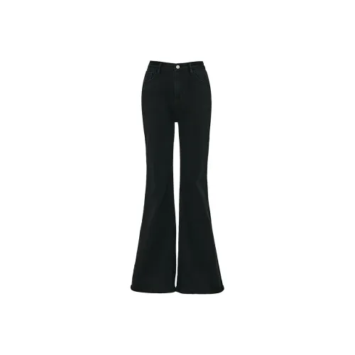 Shuhao Bai Черные Женские Джинсы