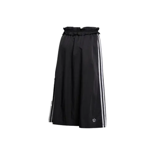 Adidas Originals Повседневный Длинный Юбка Женские Черный