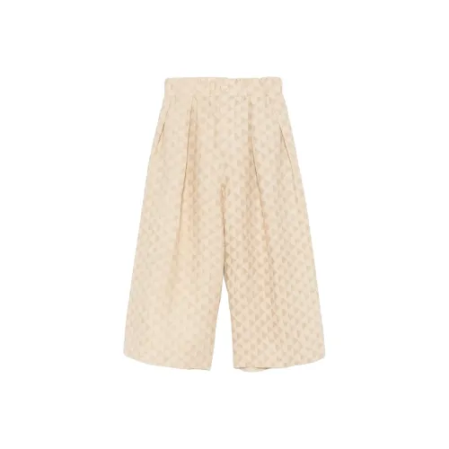 UMA WANG SS25 Повседневные брюки Женские Песочно-бежевый