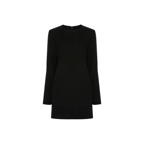 AMIPARIS FW24 Длинное платье с длинным рукавом женское черное