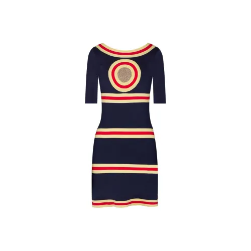 Paco Rabanne Многоцветные Женские Короткие Платья с Рукавами